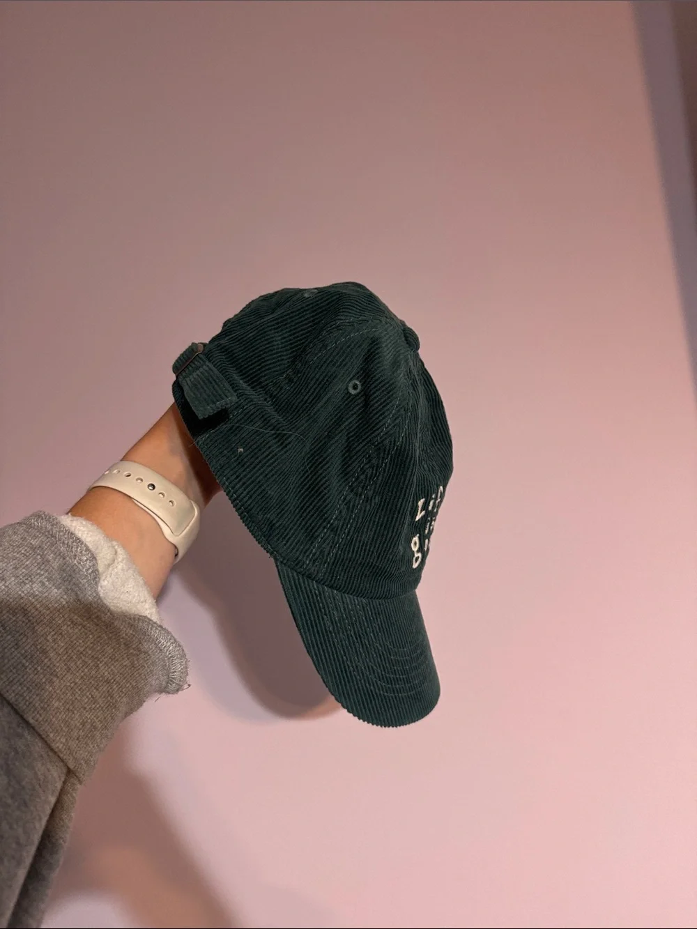 Life Is Good Dark Green Corduroy Baseball Cap - Picture 3 of 6